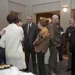 faculty and staff take at celebration after event